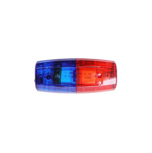 ポータブル充電式LED交通安全警告灯、赤と青のショルダーライト、LEDショルダーライト点滅ライト - Product Image 1