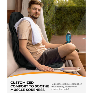 Coussin de <span class=keywords><strong>massage</strong></span> dorsal chauffant avec fonction d'arrêt automatique pour la maison, le bureau et les adolescents - Product Image 3