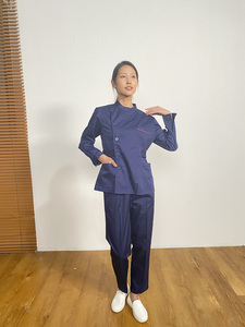 Conjunto de Uniforme Médico Unisex, Uniforme de Enfermera, Tela Tejida, Conjunto de Pantalones y Blusa Médica para Calentar, Traje Deportivo para Uso Hospitalario - Product Image 4