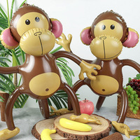 Jouets gonflables géants pour fête de plage : palmier, flamant rose, arbre, ballon de plage, perroquet, requins