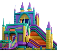 Châteaux gonflables d'extérieur en PVC de haute qualité GOLDEN ART Y-170 pour garçons et filles, grands parcs d'attractions gonflables, capacité de 13 personnes