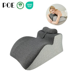 Multifunctionele leespositiekussen met traagschuimvulling, ergonomisch ontwerp, gestikt, wasbaar - Product Image 1