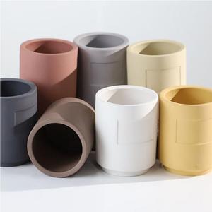 แจกันเซรามิกสำหรับตกแต่งบ้านที่มีสไตล์ภาชนะใส่เทียนของตกแต่งแบบมินิมอลตกแต่งโต๊ะในร้านอาหาร - Product Image 6