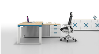 Ensemble bureau et chaise de travail moderne, table d'ordinateur simple pour espace de travail exécutif à domicile