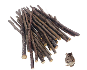 Palitos de manzano Natural P14 de 15cm, juguetes para masticar, golosinas de madera Molar de plantas ecológicas para animales pequeños como hámsteres y ratas - Product Image 2