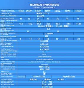 Horno de calefacción doméstica Caldera de pared Calefacción de agua caliente doméstica Horno de calefacción doméstica inteligente - Product Image 5