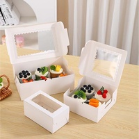 Caja para Empacar Cupcakes con Capacidad para Dos Cupcakes, Divisores Elevados, Portátil, Material de Grado Alimenticio, Caja Completa