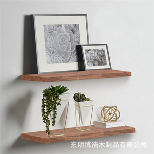 Bohao Wood Products <b>Wall</b> Mount <b>Display</b> Shelves Rectangle Float Design For Living Room Bedroom Study - Product Image 4