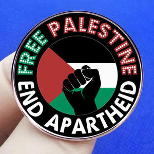 Sming Pins Venta caliente Logotipo de metal productos de bandera de Palestina insignia de Pin de cuello con insignia Palestina gratuita personalizada - Product Image 3