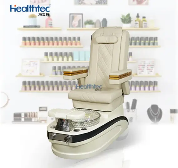 Healthtec Pipeless Whirlpool Foot Spa Ghế Massage Làm Móng Tay Vẻ Đẹp Hiện Đại Nail Salon Pedicure Ghế