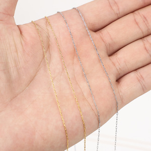 Cadena de Eslabones Pequeños de Acero Inoxidable a Bajo Precio, Cadena de Eslabones Diminutos para Fabricación de Joyería, Cadenas por Metro, Venta por Rollo - Product Image 2
