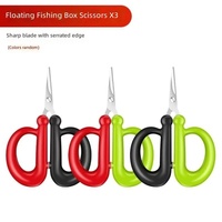 Ciseaux de pêche flottants en plastique /PE/ pour ligne tressée - Mini ciseaux multifonctionnels pour couper la peau de plomb - Accessoires de pêche