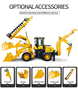 Hengwang HW10-20 Mini Terna 4x4 a Trazione Integrale CE Multifunzionale 2in1 per Edilizia e Agricoltura - Product Image 3