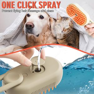 Peigne électrique rotatif de haute qualité <span class=keywords><strong>pour</strong></span> animaux de compagnie, vaporisateur, nettoyage à la vapeur, toilettage, brosse de nettoyage des poils d'animaux, peigne - Product Image 4