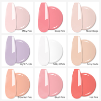 Nouveau Gel de Base en Caoutchouc Végétalien Non Toxique Style Français 9 Couleurs, Séchage UV/LED, Vernis à Ongles Soak-Off pour Salon et Usage Domestique DIY 15ml – Meilleures Ventes 2026