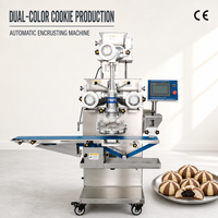Machine à encrustation automatique, biscuits fourrés au chocolat bicolore, machine à fabriquer des biscuits glacés, machine à fabriquer des biscuits