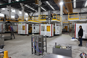 Nhựa tự động HDPE đường khối chướng ngại vật xô giao thông delineator làm máy giao thông hình nón trống thổi đúc máy - Product Image 3