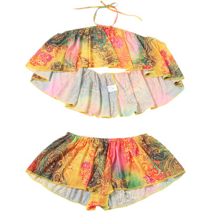 Women's Halter Neck Top Ruffled 2-Piece Set with Bohemian Print <strong>Shorts</strong> Women Sets Sehe Fashion - Product Image 6