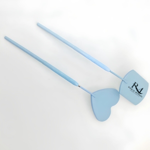 Handheld <b>Mirror</b> Heart And <b>Square</b> Shape Light Blue Personalized Single Side Makeup <b>Mirror</b> - Product Image 2