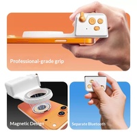 Support de téléphone magnétique rotatif à 360 degrés en ABS avec flash LED et contrôle sans fil pour appareil photo numérique portable de voyage