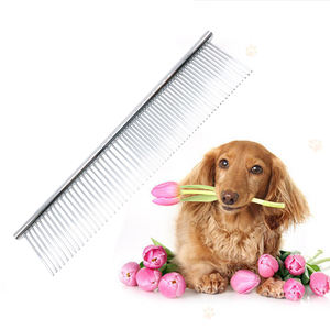 6.3*5.8cm pettine per capelli per cani Terminator pidocchi assortiti rosso giallo verde blu rosa libero pidocchi pettine in acciaio inox PP - Product Image 5