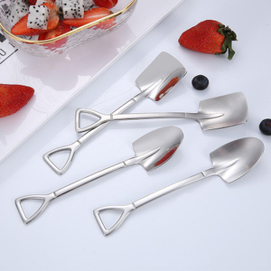 Cuchara para mezclar postres de acero inoxidable 304 con forma de pala, ¡gran éxito de ventas! - Product Image 2