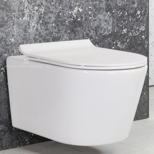 Hiện đại sứ P-trap tường treo nhà vệ sinh gốm phòng tắm nổi treo nhà vệ sinh commode không vành treo tường nhà vệ sinh - Product Image 1