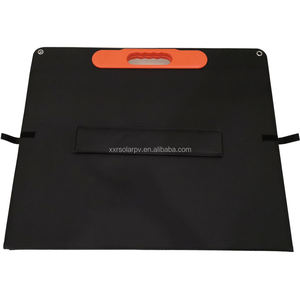 Panel Surya Lipat Portabel XXR 100W Tipe PERC dengan Penyangga yang Dapat Disesuaikan, Output DC 12-15V untuk Pembangkit Listrik Portabel - Product Image 5