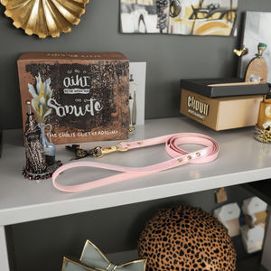 Guinzaglio per Animali in Pelle con Strass Rosa Morbido e Confortevole per Cani e Gatti Elegante per Passeggiate e Corse - Product Image 3