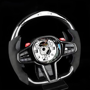 <span class=keywords><strong>Volante</strong></span> Deportivo DOS para BMW Serie F, Fibra de Carbono Forjada con LED, para BMW E91 E46 M3 X5 E53 E63 X1 E84 E61 <span class=keywords><strong>E34</strong></span> E60 M5 - Product Image 3