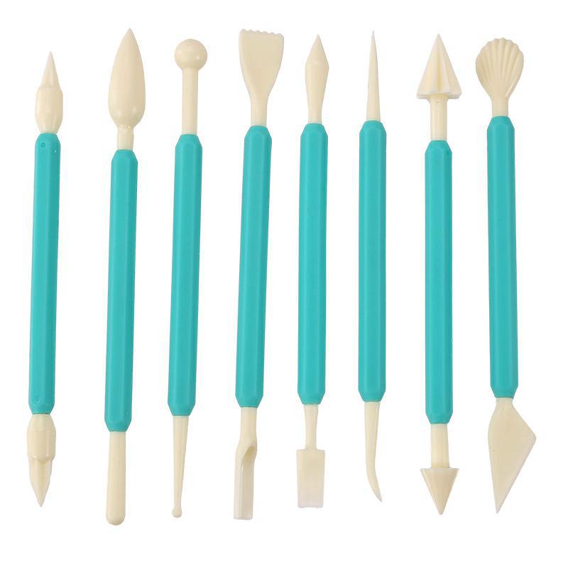 Lot de 8 stylos à graver fondant bleu lac