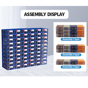 140 Cái F0-120*90*40MM | Phụ Tùng Tủ Trượt Có Thể Xếp Chồng Lên Nhau Chất Lượng Cao Ngăn Kéo Bộ Phận Nhựa Lưu Trữ Di Động - Product Image 2