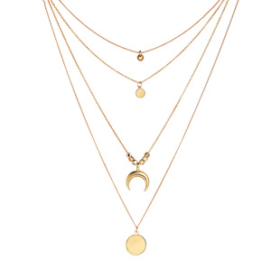 V&amp;R Fashion <strong>Gold</strong> Plated Layered Chain <strong>Costume</strong> Jewellery <strong>Jewelry</strong> for Women Wholesale - Product Image 6