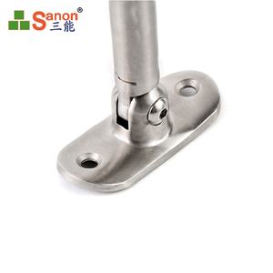 Soportes de tubo de pasamanos de acero inoxidable para montaje en pared cepillado SANON SS304 316 - Product Image 2