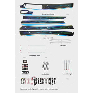 Style de <span class=keywords><strong>ruban</strong></span> adapté pour BMW série 5 F10 F11 F18 2010-2017 mise à niveau <span class=keywords><strong>voiture</strong></span> lumière ambiante symphonie <span class=keywords><strong>LED</strong></span> accessoires de garniture intérieure - Product Image 1