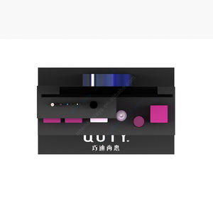 Vitrina de exhibición de cosméticos de metal con diseño de suelo para exhibir cosméticos con pantalla LED - Product Image 4