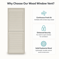 Volets en bois pour fenêtres de plantation, volets en bois à lamelles blanches, flux d'air naturel, contrôle de la lumière, volet pour l'intérieur de la maison