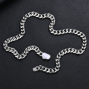 8mm Ice Cut 18K Gold Plated Stainless Steel Chunky Heavy Miami Cuban Link Chain - | Men's Jewelry with - Product Image 3