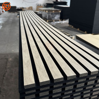 21mm Akupanel 3d Panneau Mural Bois Latte Acoustique Panneaux Muraux Chêne Noyer Teck Revêtement Bois Intérieur Décor À La Maison Panneau Mural Conseil
