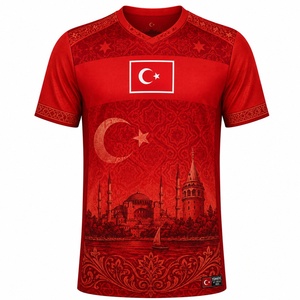 Maglia da Calcio 2026 Nazionale Turca Versione Giocatore e Tifoso Uomo Donna - Kit Uniforme Sportiva Casa e Trasferta per il Mercato all'Ingrosso - Product Image 2