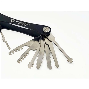 Mới Haoshi Công Cụ Gấp Keychain Dao Gấp Lựa Chọn Công Cụ Phong Cách 20 Trong 1 Khóa <span class=keywords><strong>Pick</strong></span> Set Thợ Khóa Công Cụ - Product Image 3