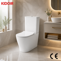 WC à poser en céramique à raccordement direct, avec chasse d'eau Tornado, siège à fermeture douce, homologué CE, vente directe usine