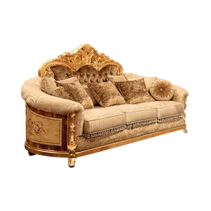 Shell arte intarsiato di lusso divano in stile Nordico soggiorno in pelle comodo divano