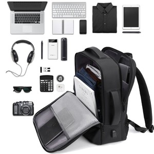 Customized Wholesale Unisex Business Laptop <b>Backpack</b> with Waterproof Oxford Material USB Port for Travel & Commuting - Product Image 3