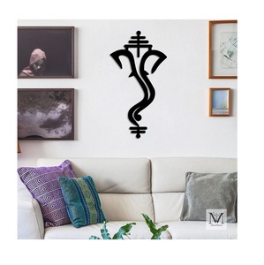 Art mural en métal de motifs culturels anciens et de symboles sacrés pour améliorer l'ambiance spirituelle à la maison fournisseur indien - Product Image 4