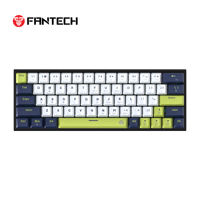 FANTECH Keyboard Gaming mekanis berkabel MK874V2 kabel lepas pasang 63 tombol RGB antighosting Double-Shot ABS PC Gaming