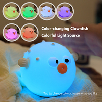 Veilleuse LED en silicone pour fruits de poire 7 couleurs à gradation tactile USB rechargeable Lampe de chevet de dessin animé Décoration de chambre à coucher Cadeau d'enfant mignon