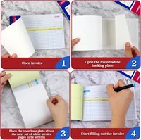 Papier de facture A4 personnalisé, autocopiant NCR 2 feuillets 11x8.5, pour reçus, bons de commande, factures de vente et estimes de réparation automobile