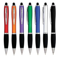 Stylo à bille en plastique de vente chaude avec logo lumineux Largeur d'écriture de 1.0mm Populaire pour l'article promotionnel d'usine de publicité