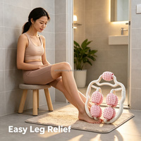 Masseur de mollets manuel pour hommes et femmes, rouleau circulaire pour jambes, outil de drainage des méridiens, amincissant, soin des pieds, fitness